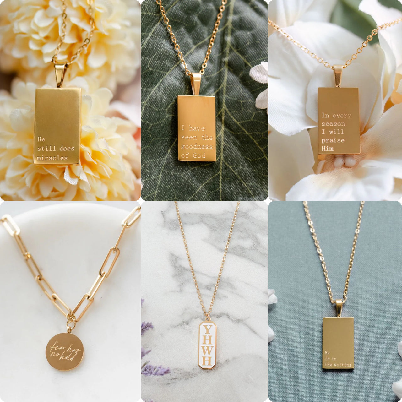 MEANINGFUL STAMPED NECKLACES