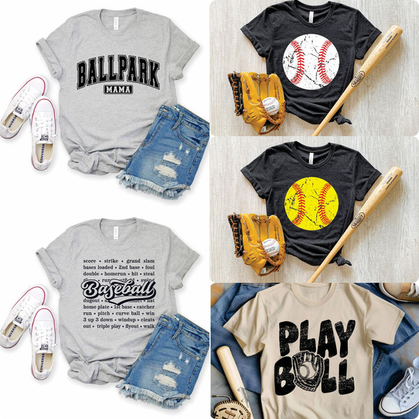 💸🤑⚾️🥎SPECIAL PRICE 
SOFTBALL & BASEBALL TEE COLLECTION💸🤑⚾️🥎